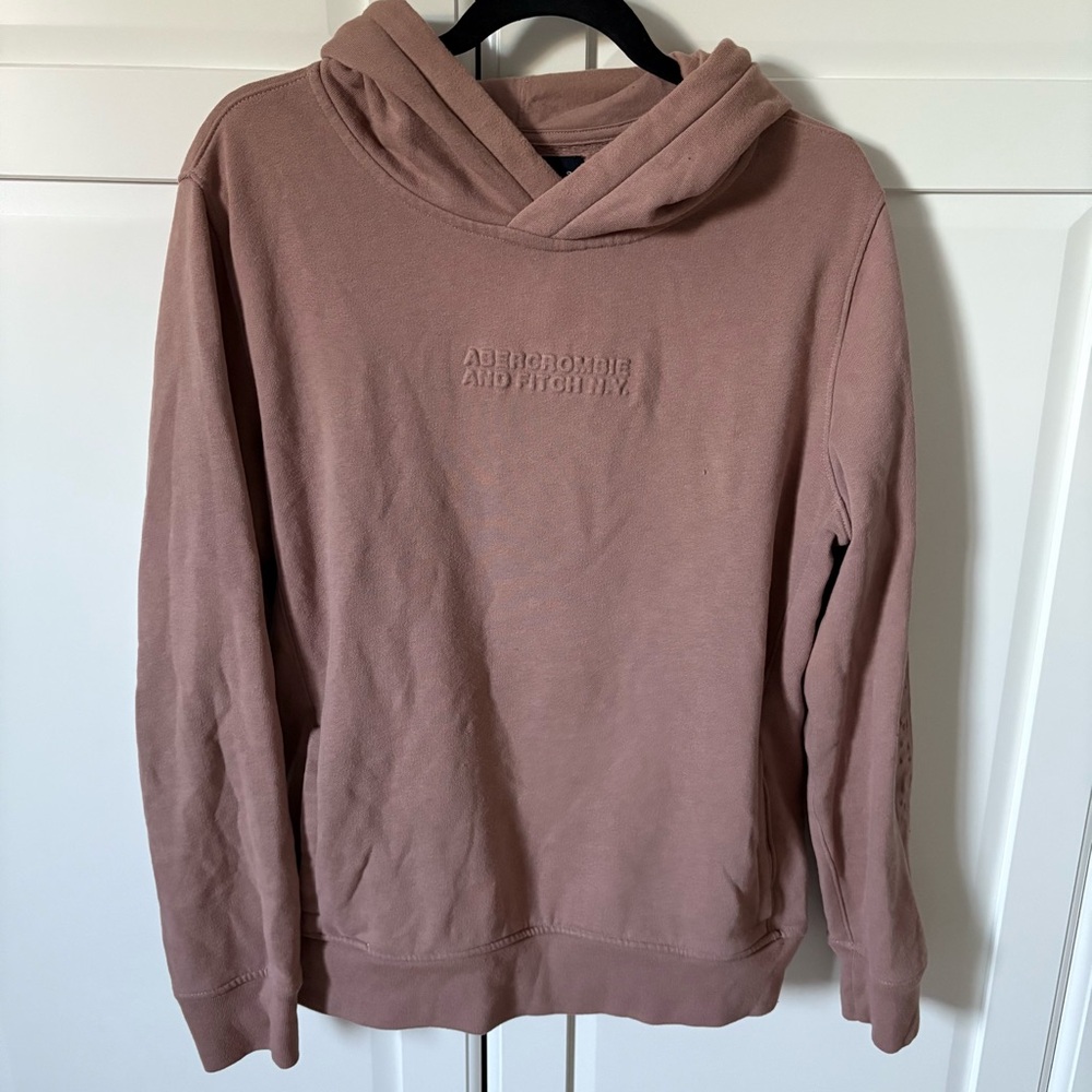 Abercrombie & Fitch Men's Tan Hoodie Sweater